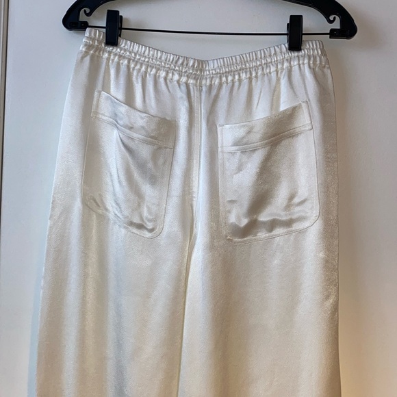Elegant Pearly Silky Wide-Leg Pants - Picture 7 of 12